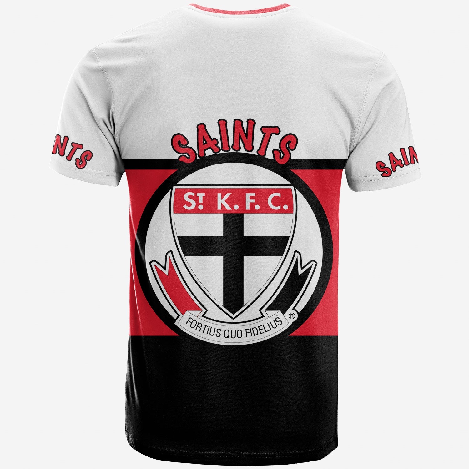 Saints T shirt - Black Red White Original - LT20 - Vibe Hoodie Shop