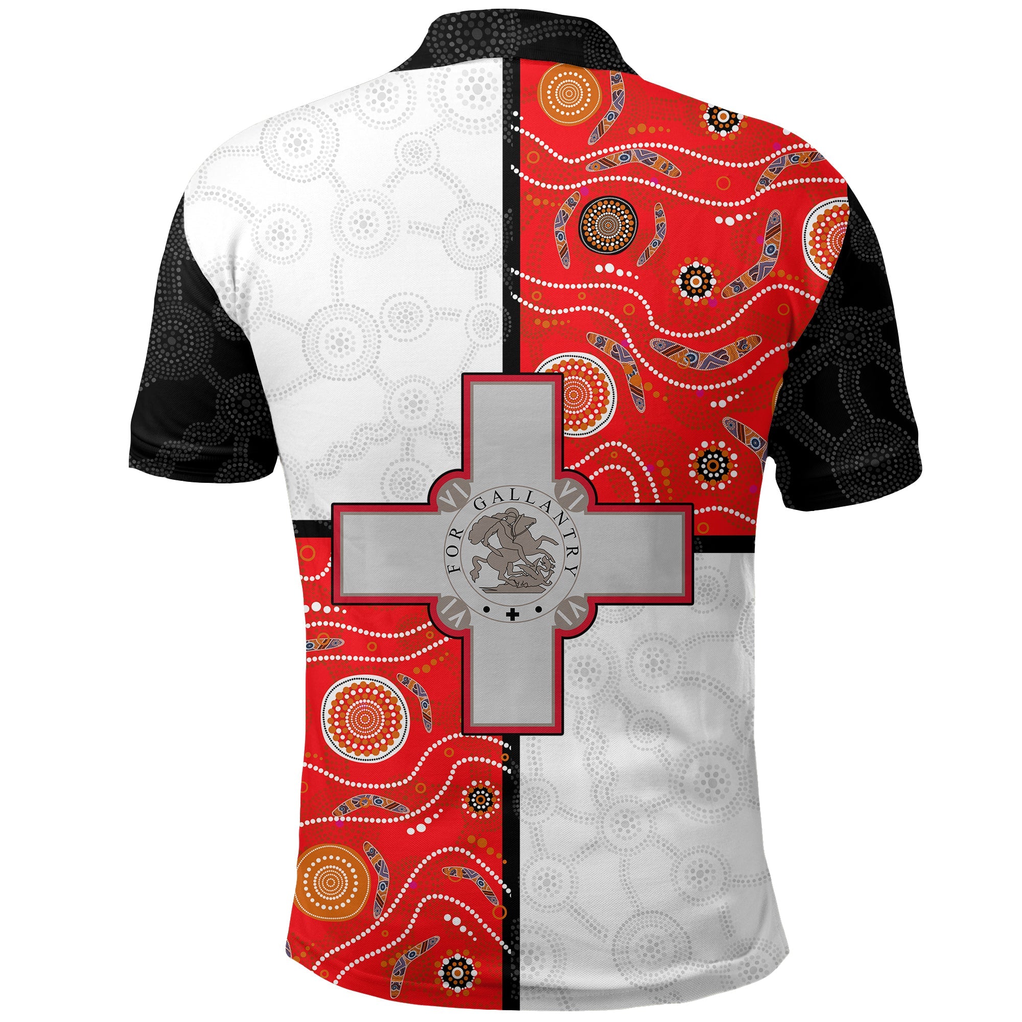 Malta Rugby With Aboriginal Patterns Polo Shirt - LT20 - Vibe Hoodie Shop