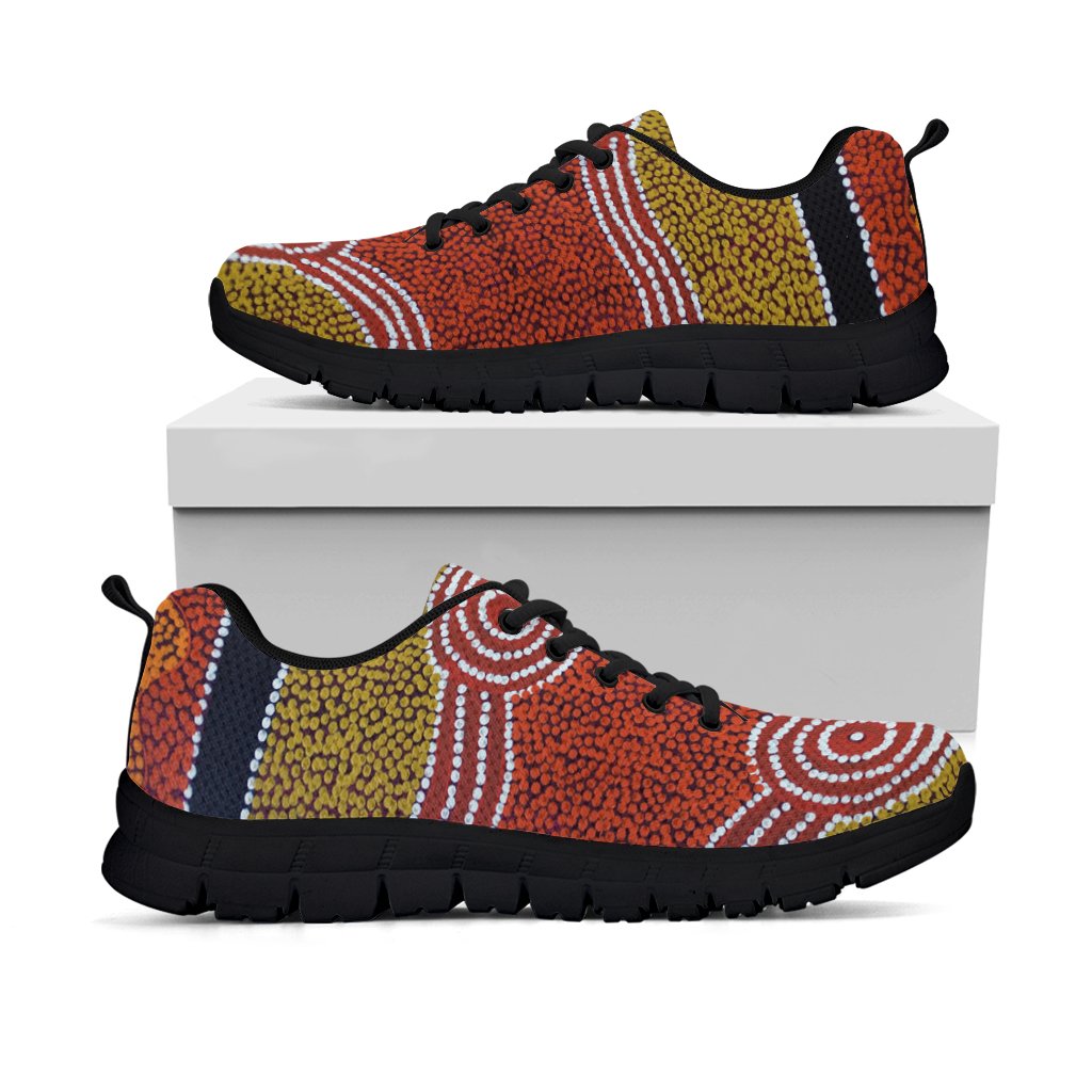 Sneakers - Aboriginal Dot Style - Vibe Hoodie Shop