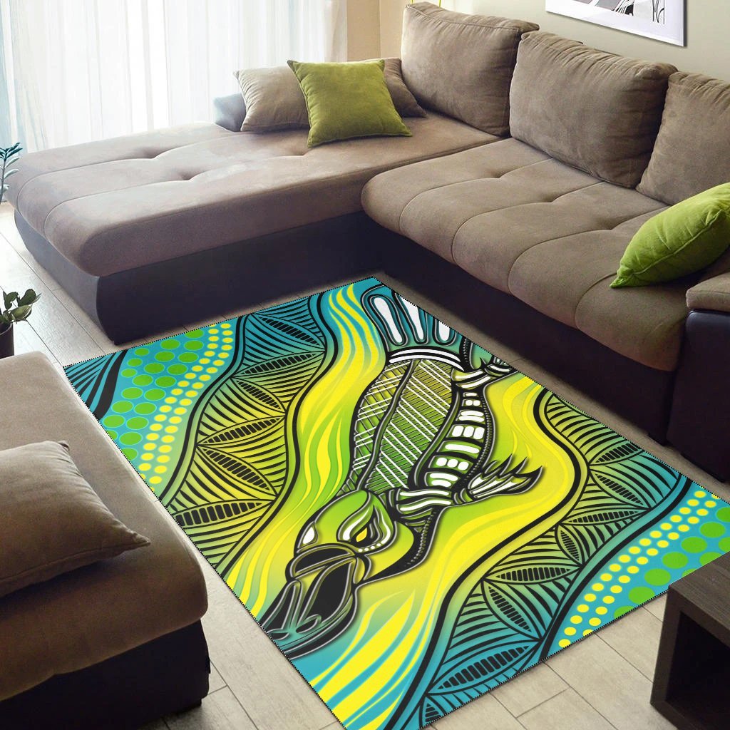 Vibe Hoodie Area Rug - Aboriginal Platypus - HN - RLT20 - Vibe Hoodie Shop