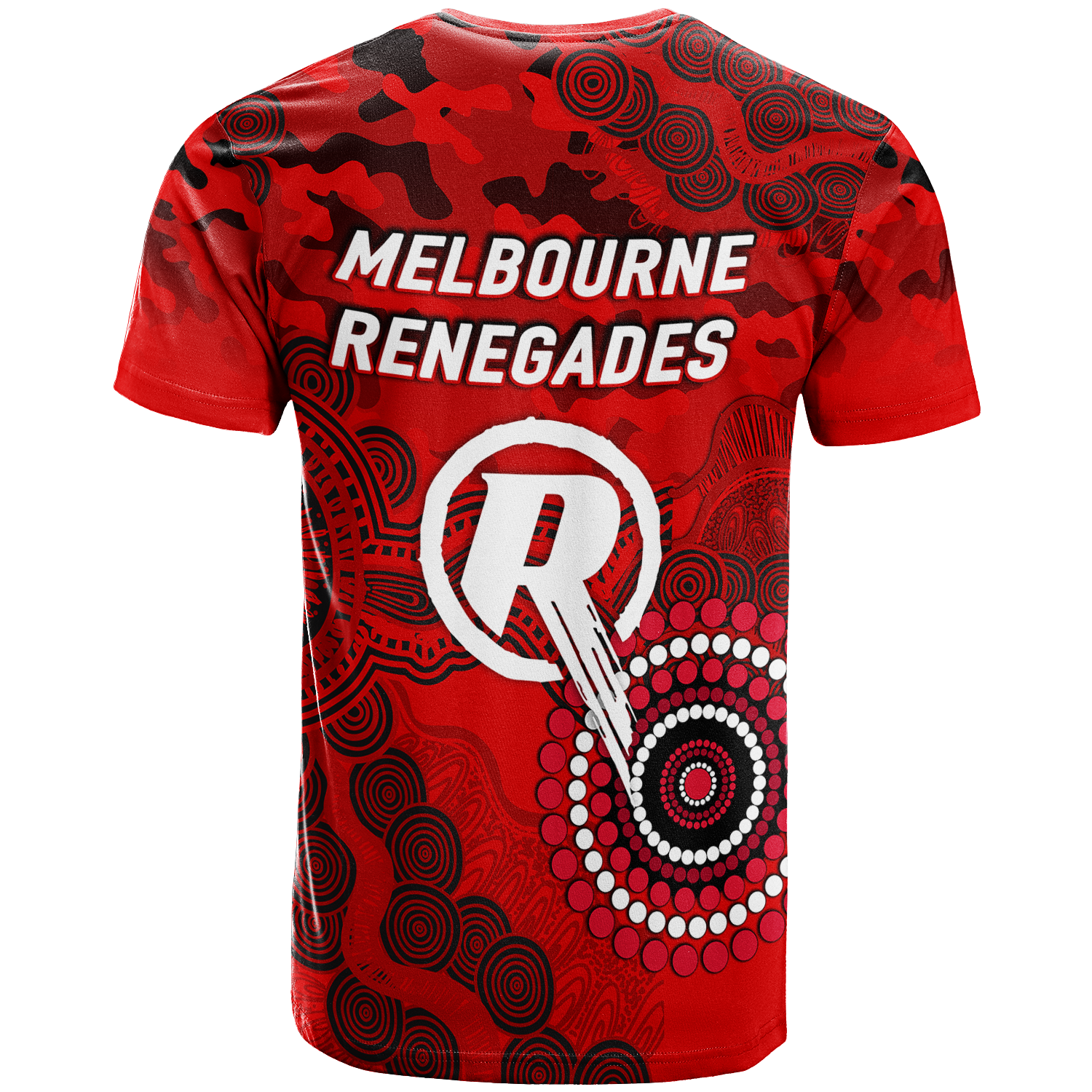 Melbourne Renegades ANZAC Day Aboriginal T-Shirt - - Vibe Hoodie Shop