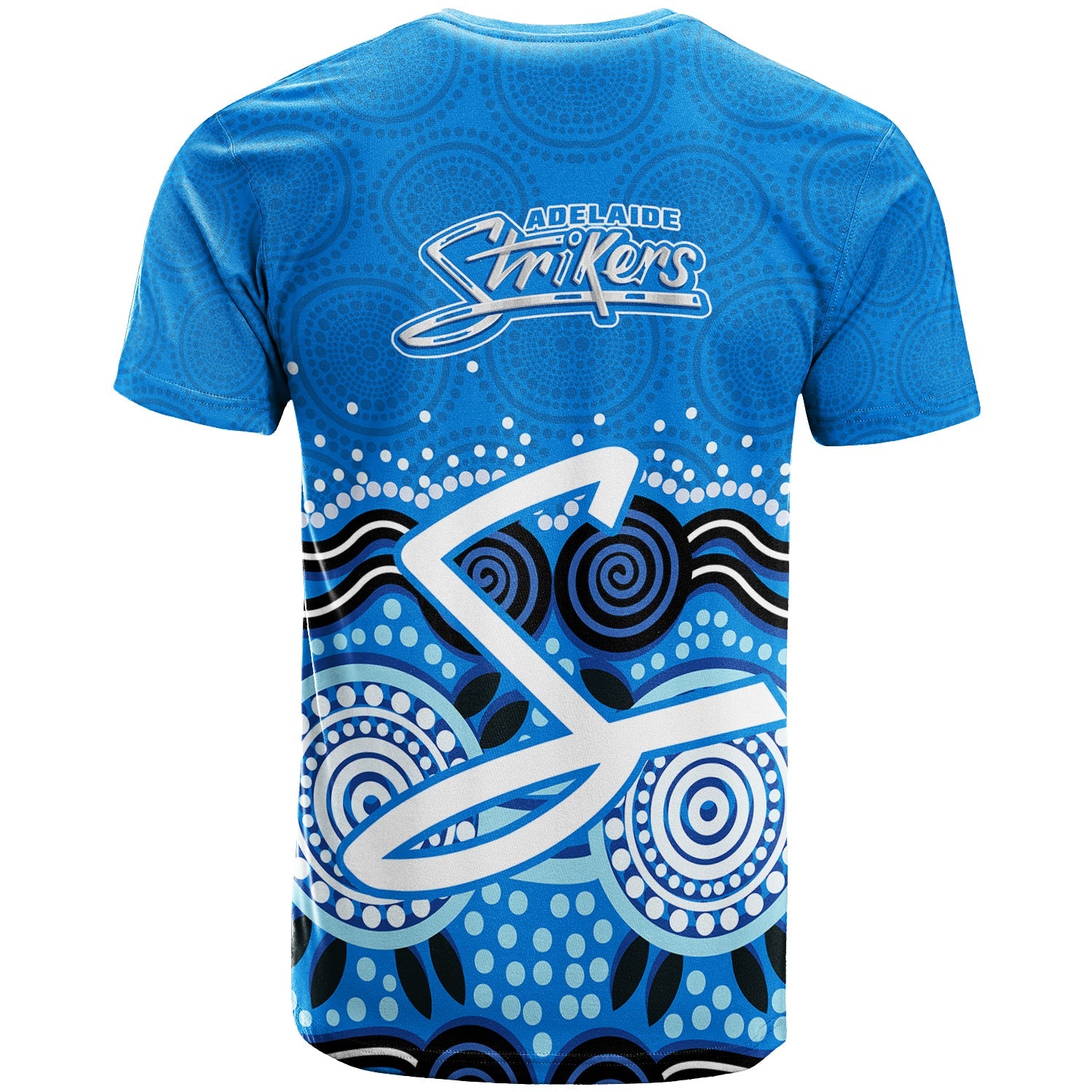 Adelaide Strikers T shirt - Aboriginal Style Of Dot - - Vibe Hoodie Shop