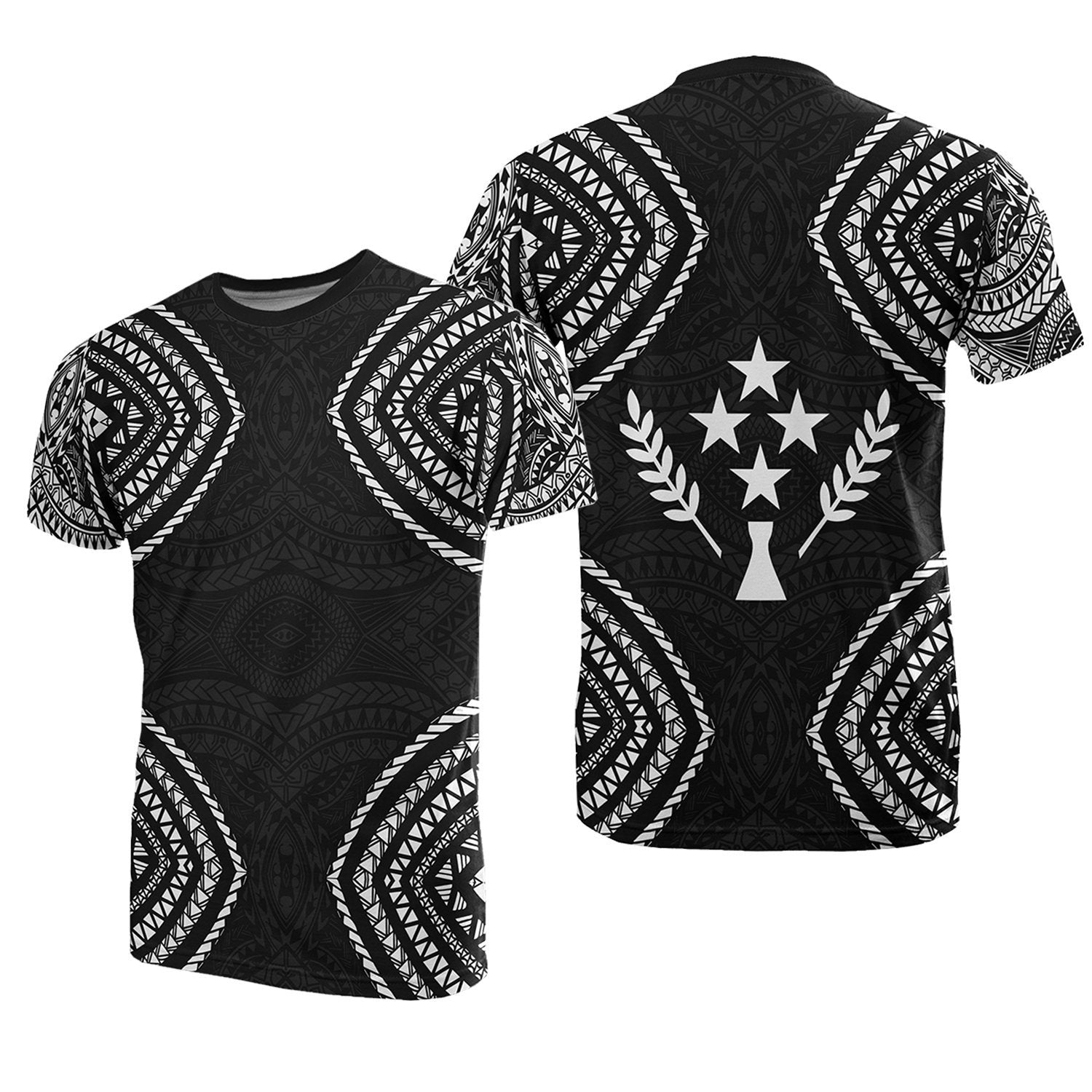 Vibe Hoodie Kosrae Micronesia T shirt Black Warrior Style - Vibe Hoodie Shop