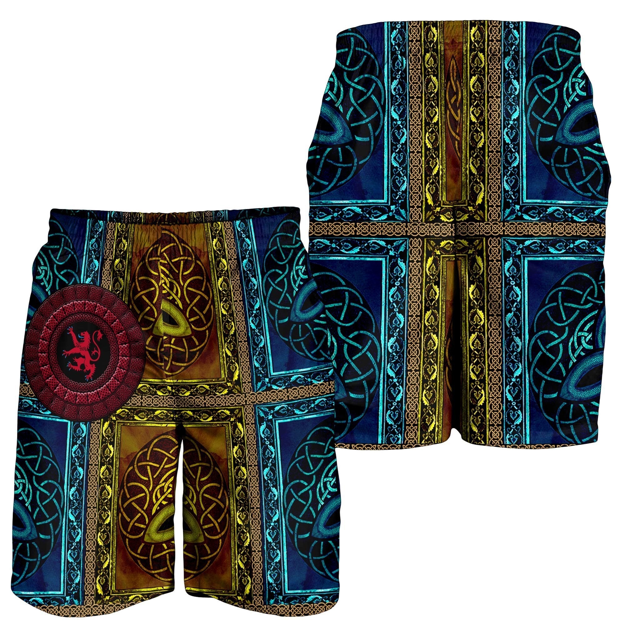 VibeHoodie Men Short - Scotland Circle Celtic - Vibe Hoodie Shop