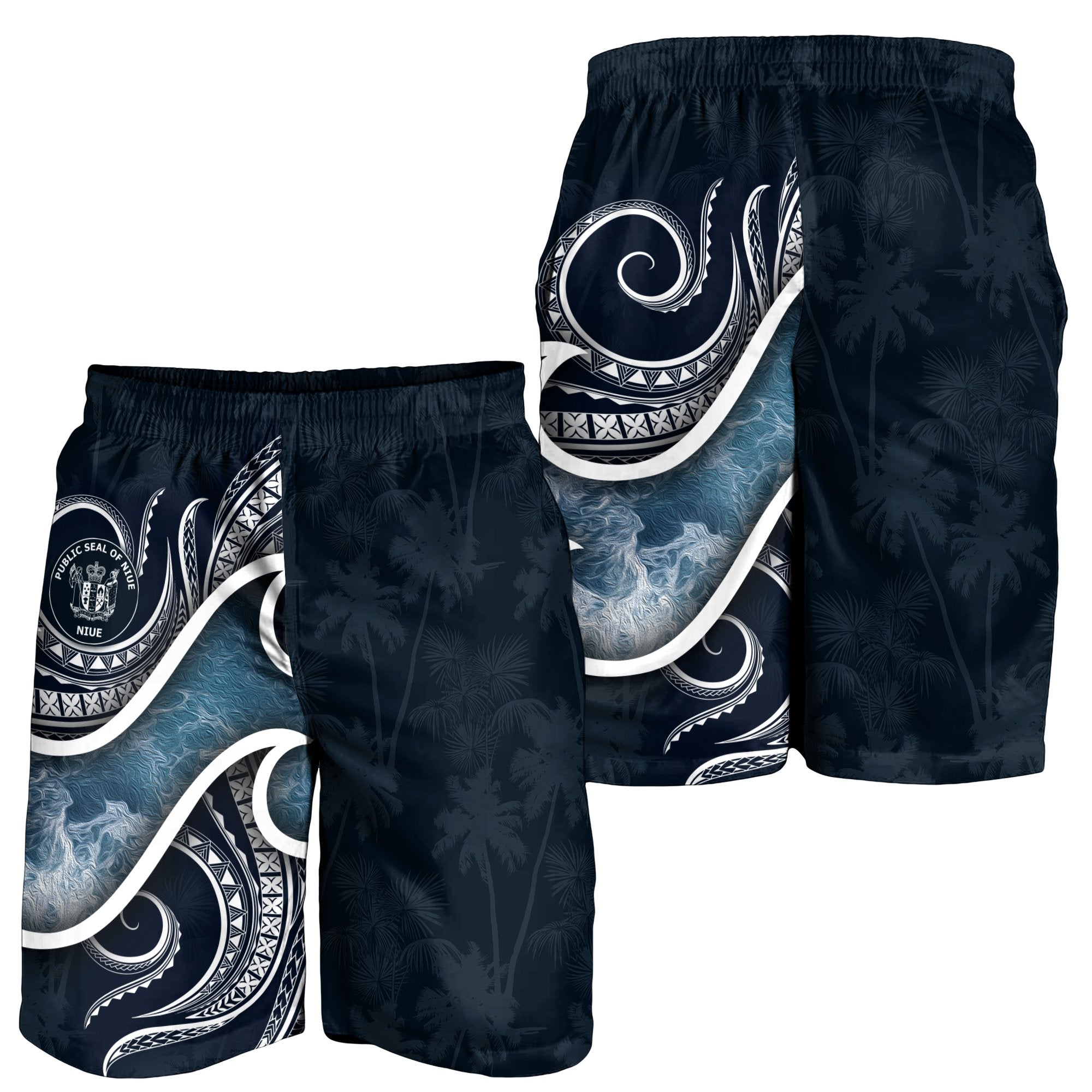 Niue Polynesian Men's Shorts - Ocean Style - Vibe Hoodie Shop