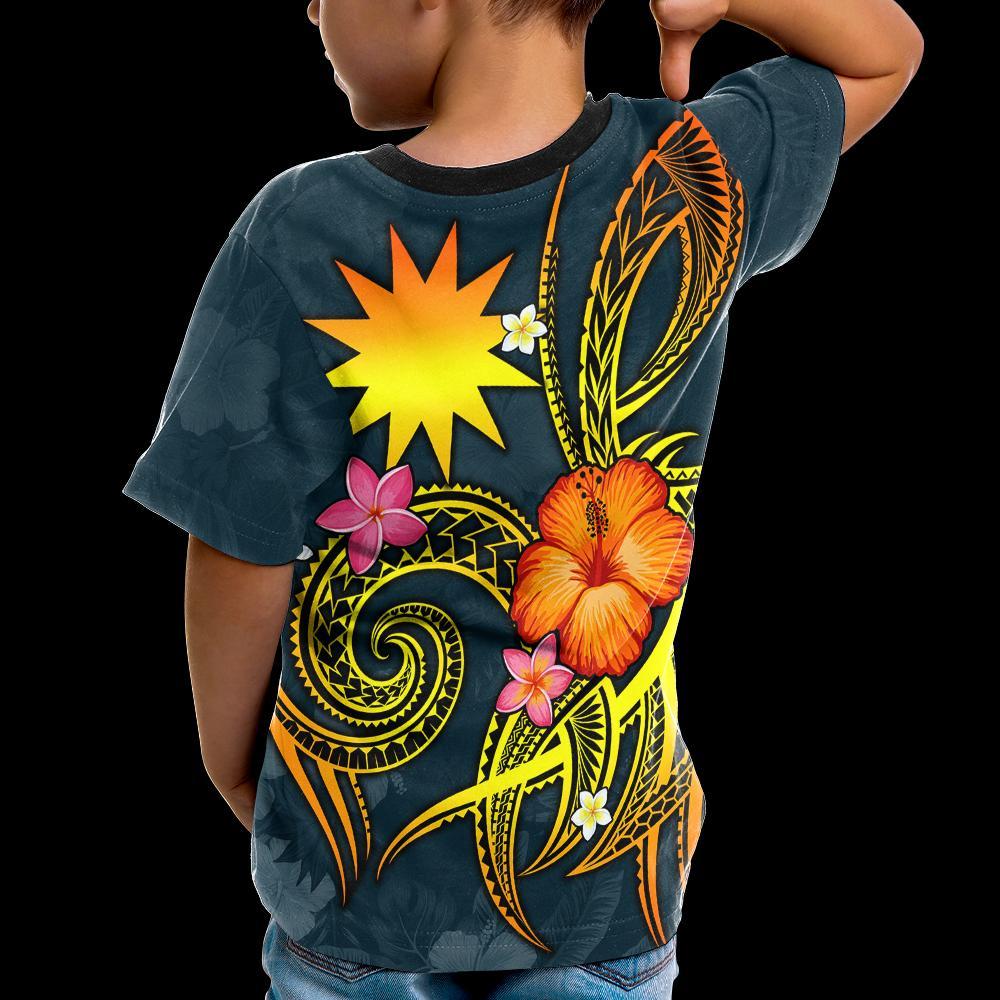 Nauru Polynesian T shirt - Legend of Nauru (Blue) - Vibe Hoodie Shop