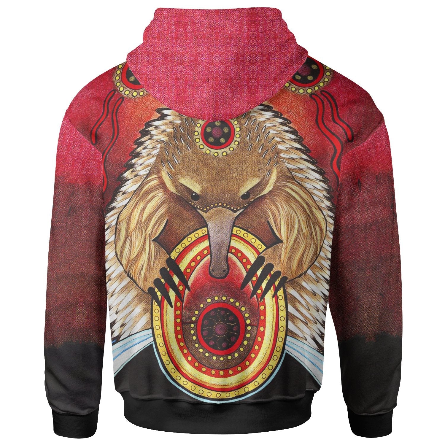 Zip - Up Hoodie - Australian Echidna - Vibe Hoodie Shop