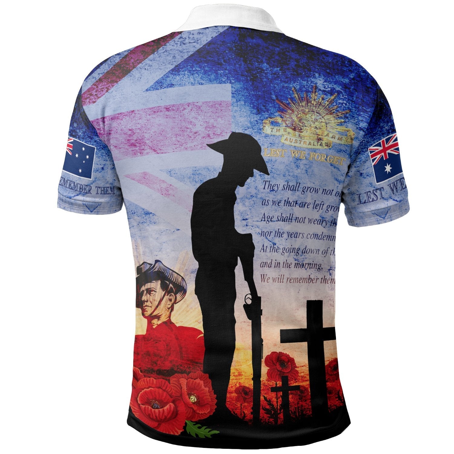 ANZAC Polo Shirts - ANZAC 2020 Lest We Forget The Australian Army - Vibe Hoodie Shop