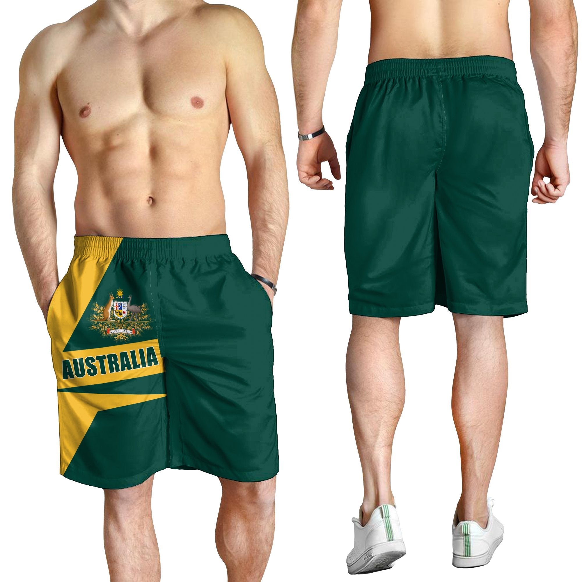 Men Shorts - Australian's Pride Ver02 - Vibe Hoodie Shop