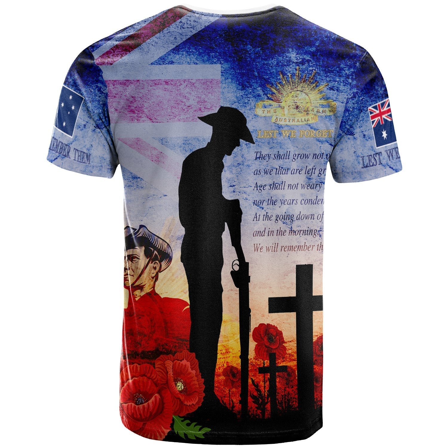 ANZAC T shirts - ANZAC 2020 Lest We Forget The Australian Army - Vibe Hoodie Shop