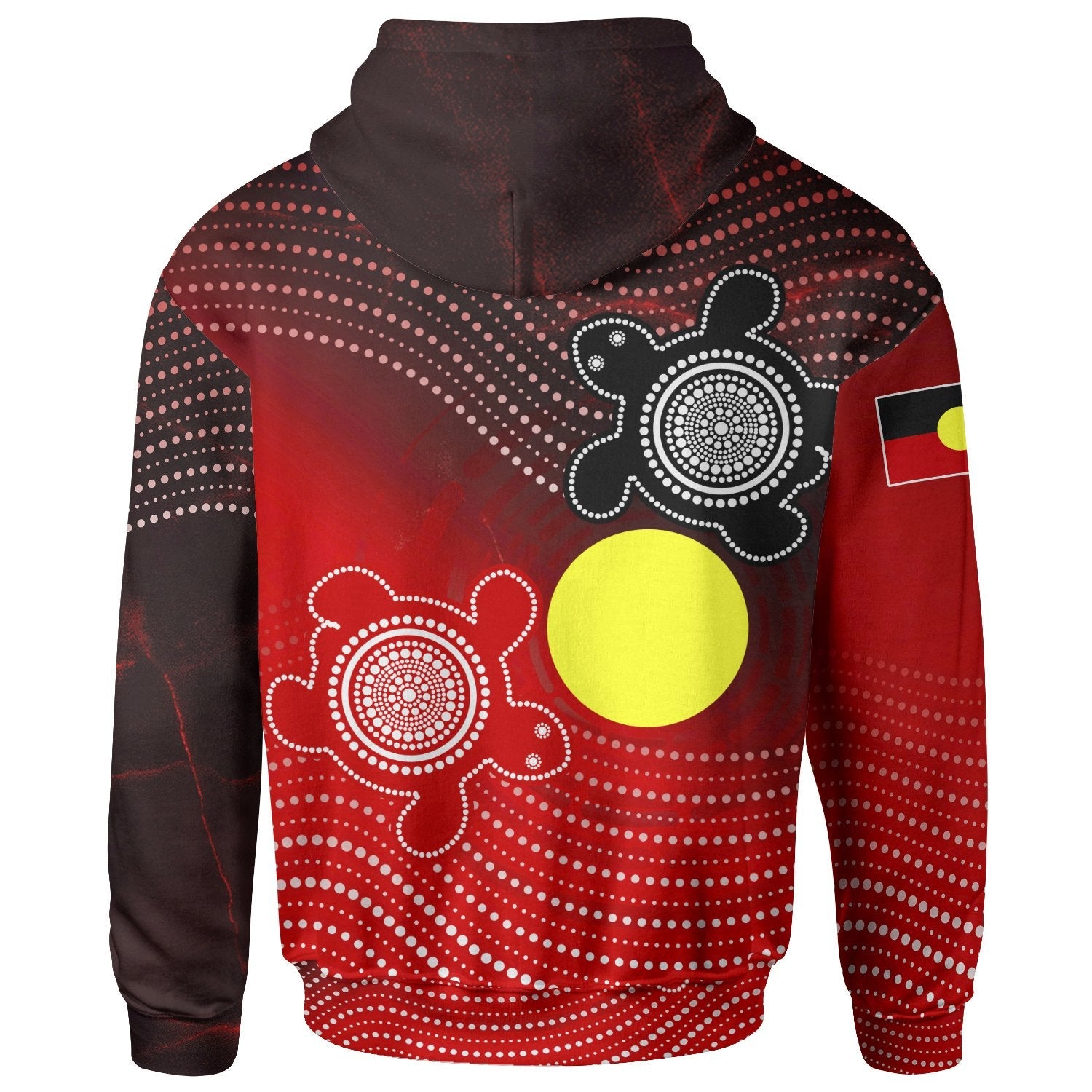 Custom Aboriginal Hoodie - Indigenous Circle Dot Painting Style - - Vibe Hoodie Shop