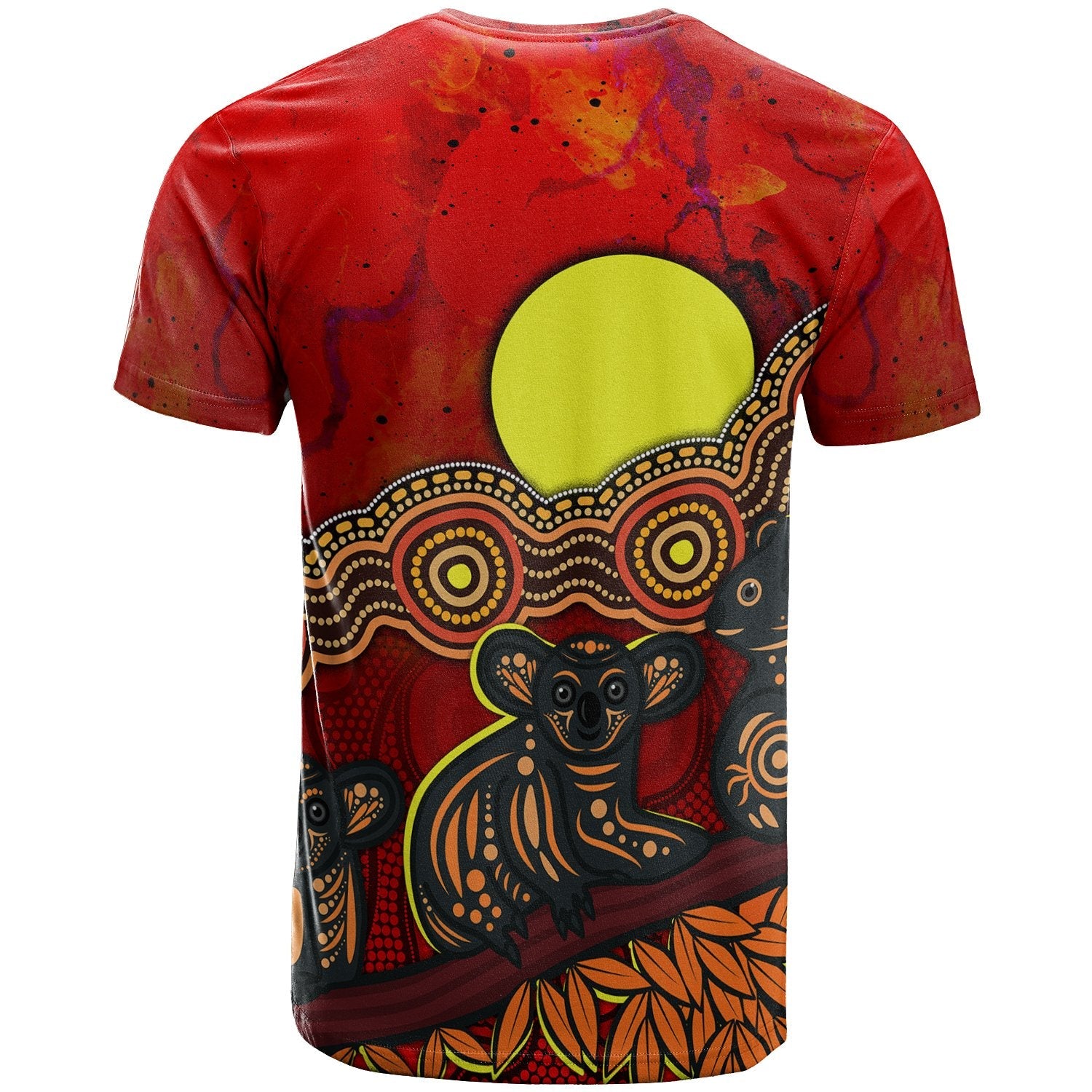 Custom Aboriginal T shirt - Australian Indigenous Koala - Vibe Hoodie Shop