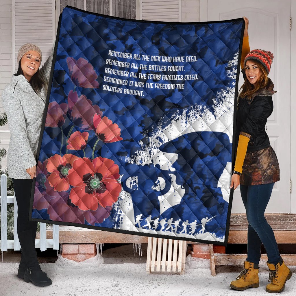 Custom ANZAC Premium Quilt - ANZAC Day 2021 - Vibe Hoodie Shop