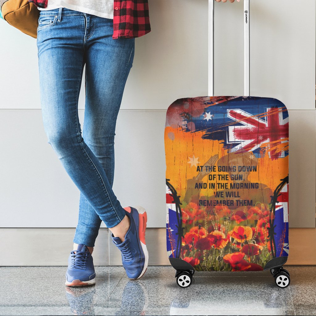 Australia ANZAC Day 2021 Luggage Cover - ANZAC Day Commemoration - Vibe Hoodie Shop