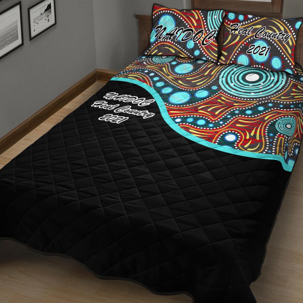NAIDOC 2021 Quilt Bed Set - Heal Country - Vibe Hoodie Shop