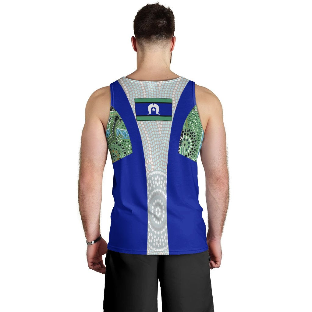 Men's Tank Top - Flag of Torres Strait Islanders - Vibe Hoodie Shop