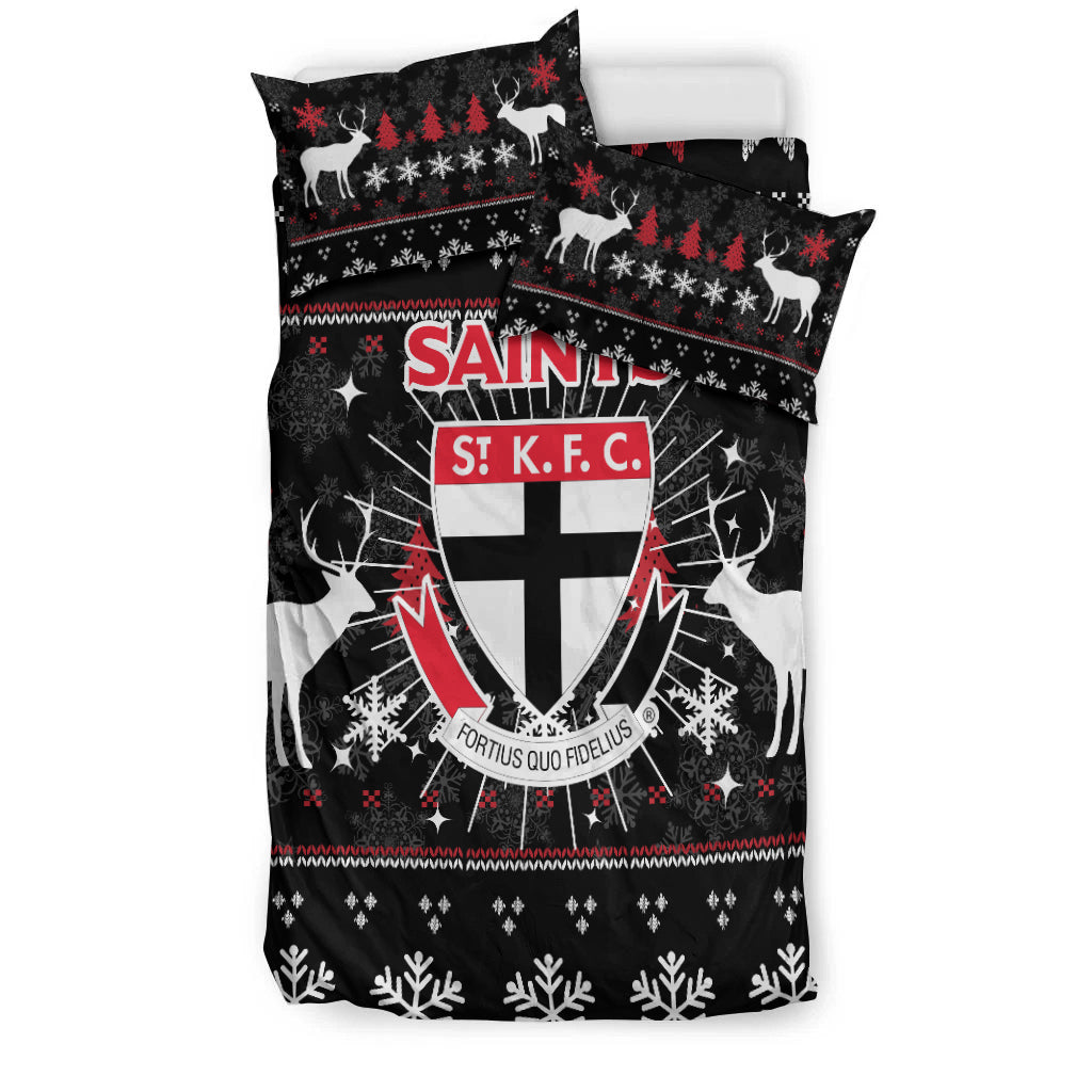 St Kilda Bedding Set - Christmas Ugly Style - - Vibe Hoodie Shop