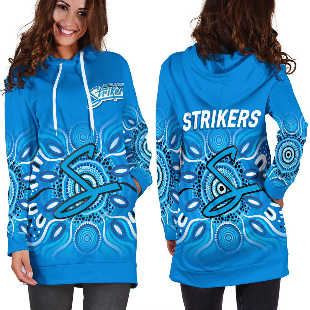 Adelaide Strikers Aboriginal Cricket 2022 Hoodie Dress - - Vibe Hoodie Shop