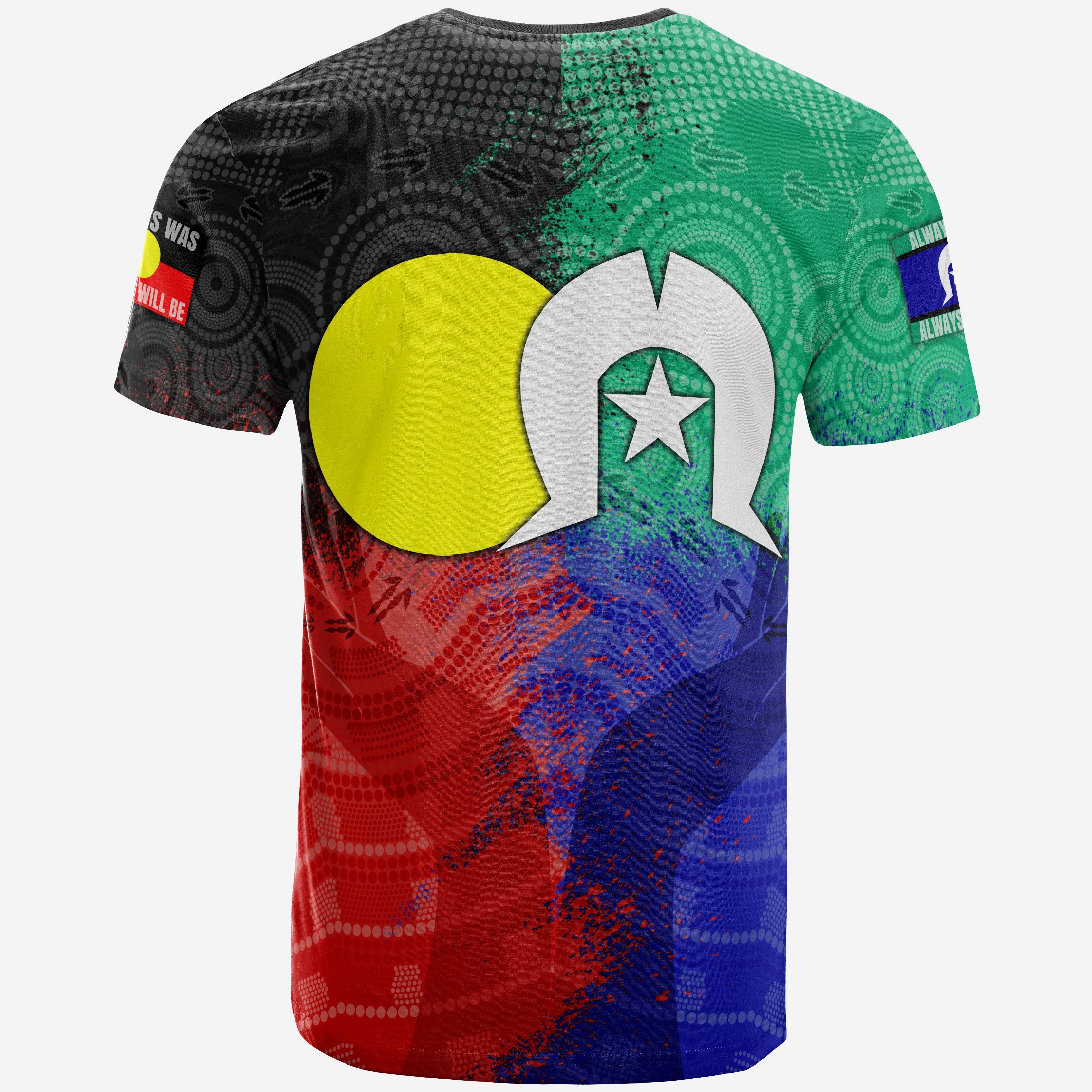 Aboriginal T shirt, Australia NAIDOC Week Indigenous Flag Style - Vibe Hoodie Shop