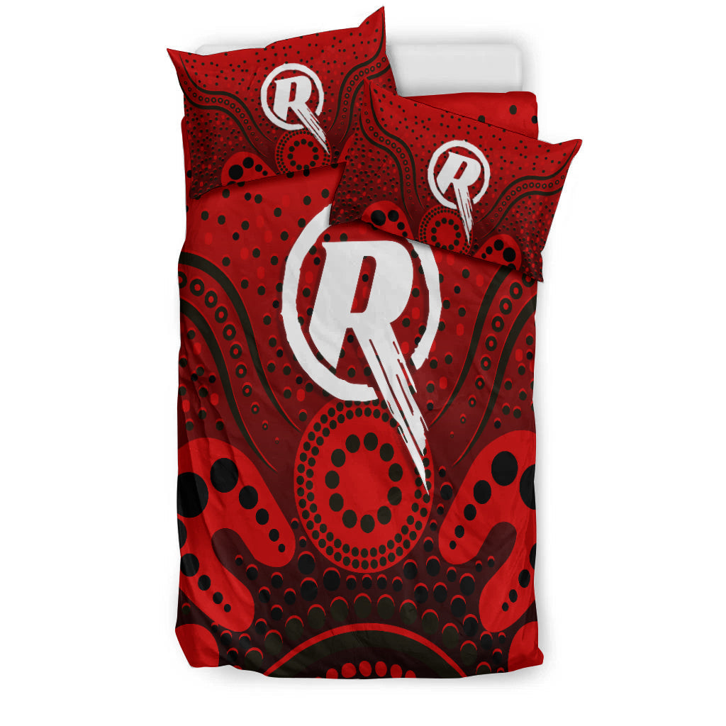 Melbourne Renegades Bedding Set - Aboriginal Style Of Dot - - Vibe Hoodie Shop
