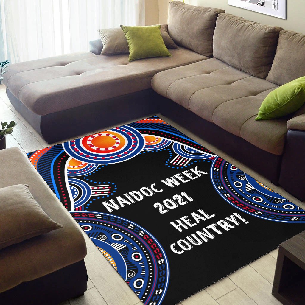 Australia NAIDOC Week 2021 Area Rug, Heal Country - Vibe Hoodie Shop