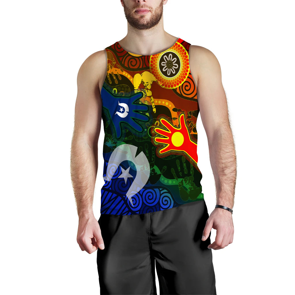 Aboriginal and Torres Strait Islander Peoples Men Tank Top - - Vibe Hoodie Shop