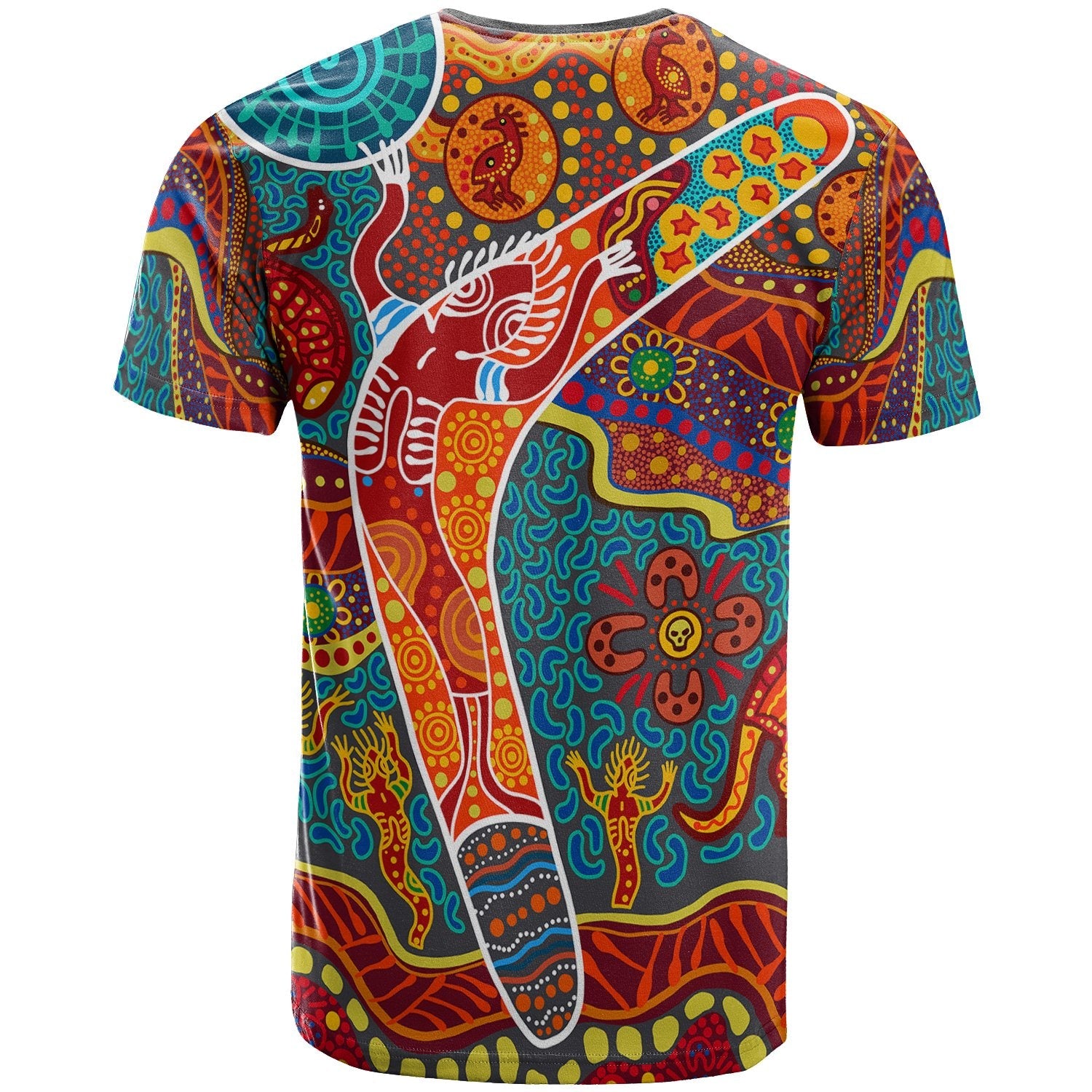 Aboriginal T shirt - Indigenous Boomerang - Vibe Hoodie Shop