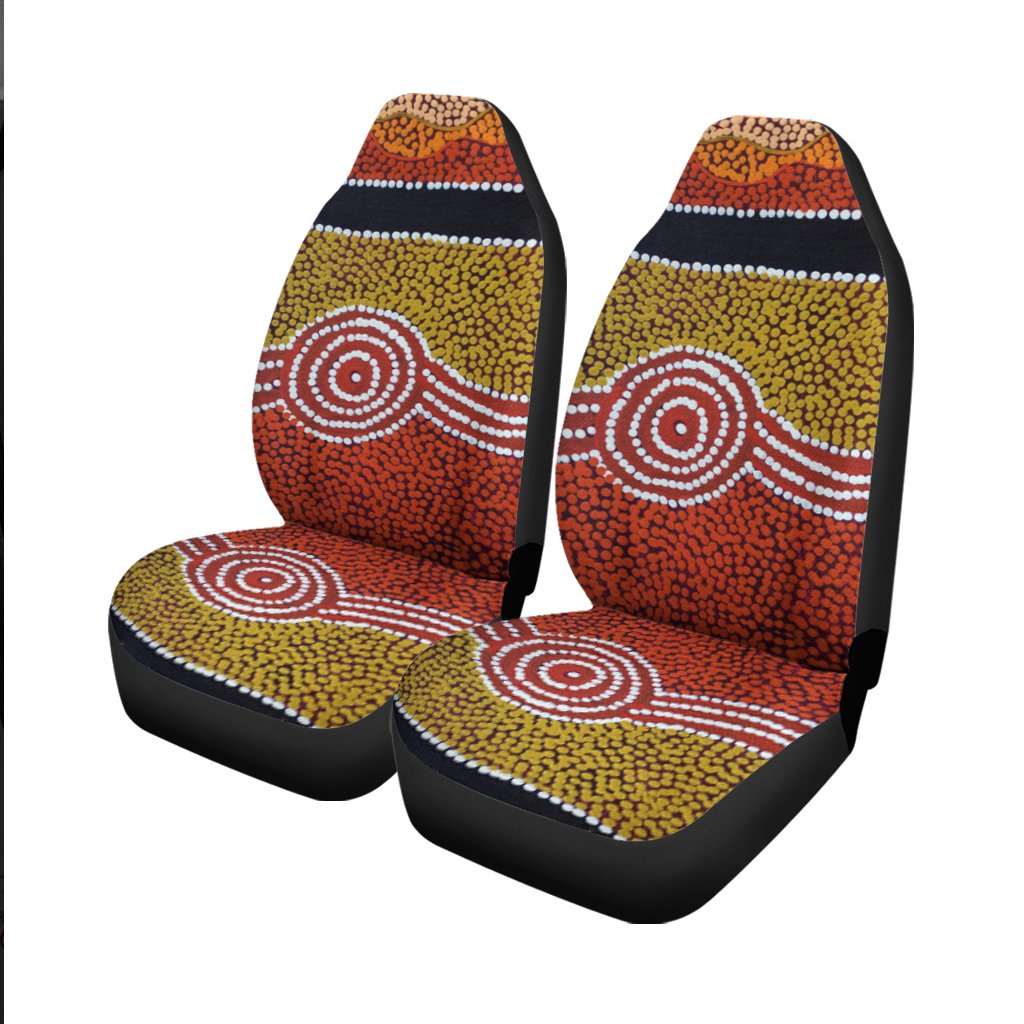Car Seat Cover - Aboriginal Dot Style - Vibe Hoodie Shop