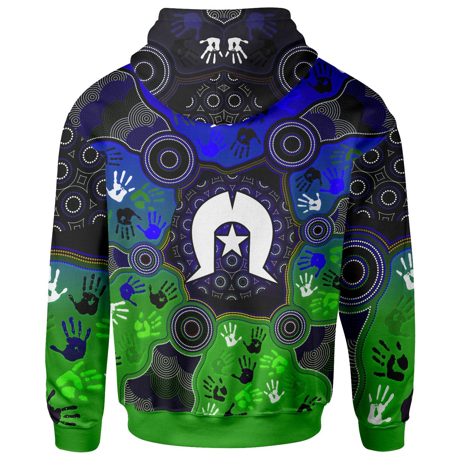 Aboriginal Zip - Up Hoodie - Torres Strait Symbol With Indigenous Patterns - Vibe Hoodie Shop