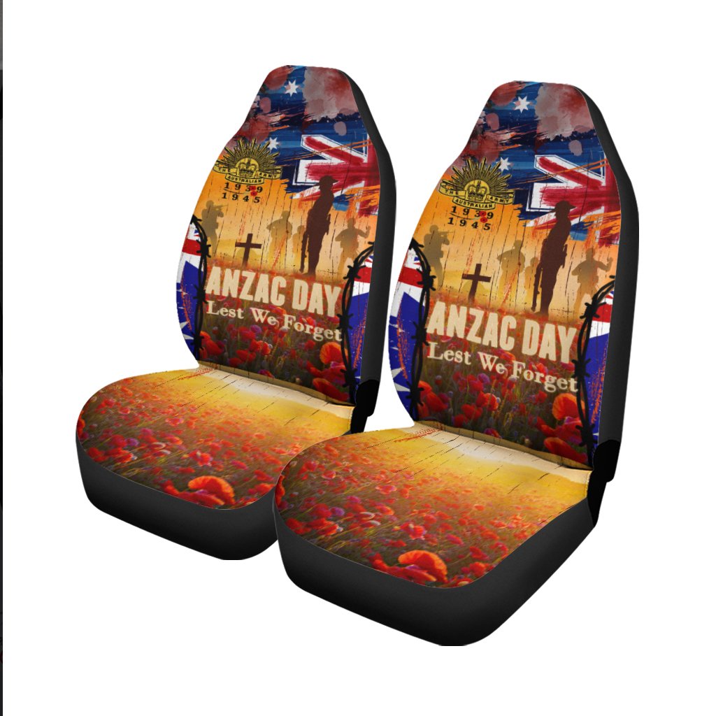 Australia ANZAC Day 2021 Car Seat Covers - ANZAC Day Commemoration 1939 - 1945 - Vibe Hoodie Shop