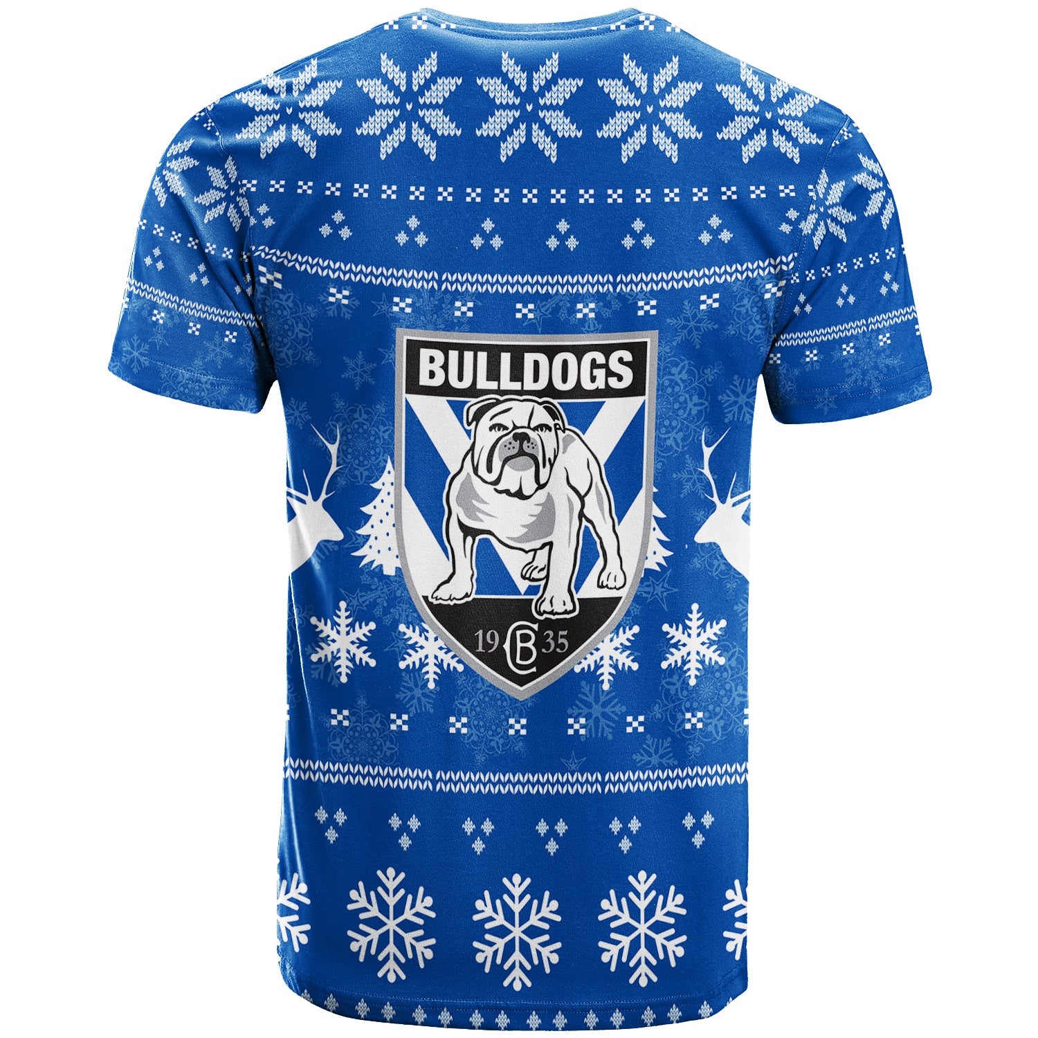 Canterbury - Bankstown Bulldogs T shirt - Christmas Ugly Style - - Vibe Hoodie Shop
