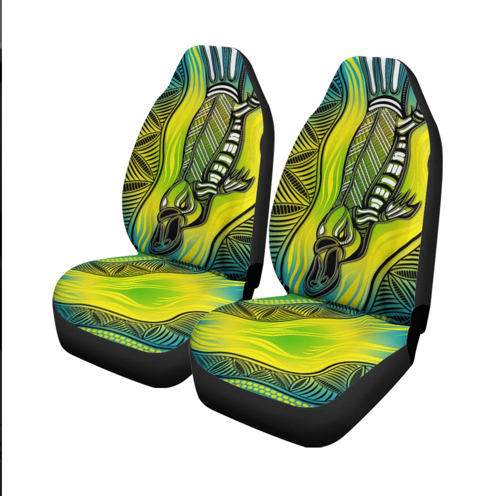 Car Seat Cover - Aboriginal Platypus - Vibe Hoodie Shop
