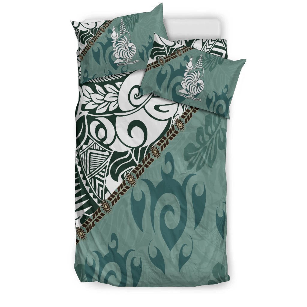 New Caledonia Bedding Set - Leaves And Turtles - Vibe Hoodie Shop