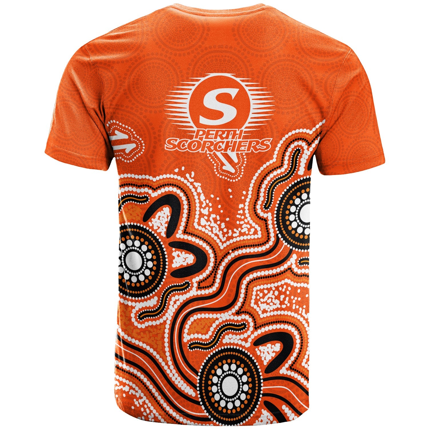 Perth Scorchers T shirt - Aboriginal Art - - Vibe Hoodie Shop