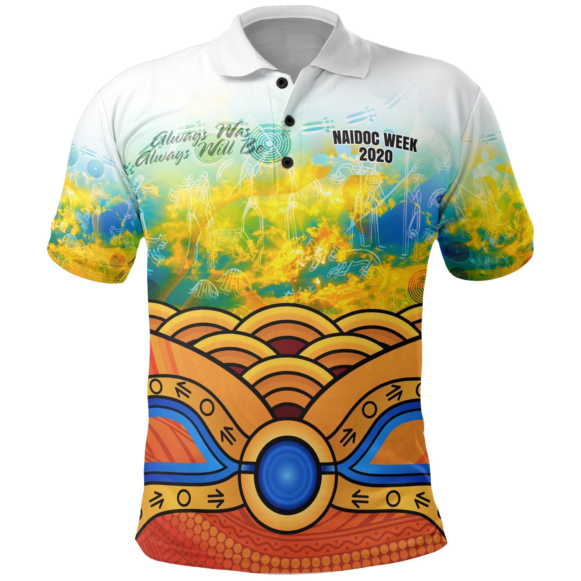 Aboriginal Polo Shirts, Australia Kangaroo NAIDOC Week 2021 - Vibe Hoodie Shop