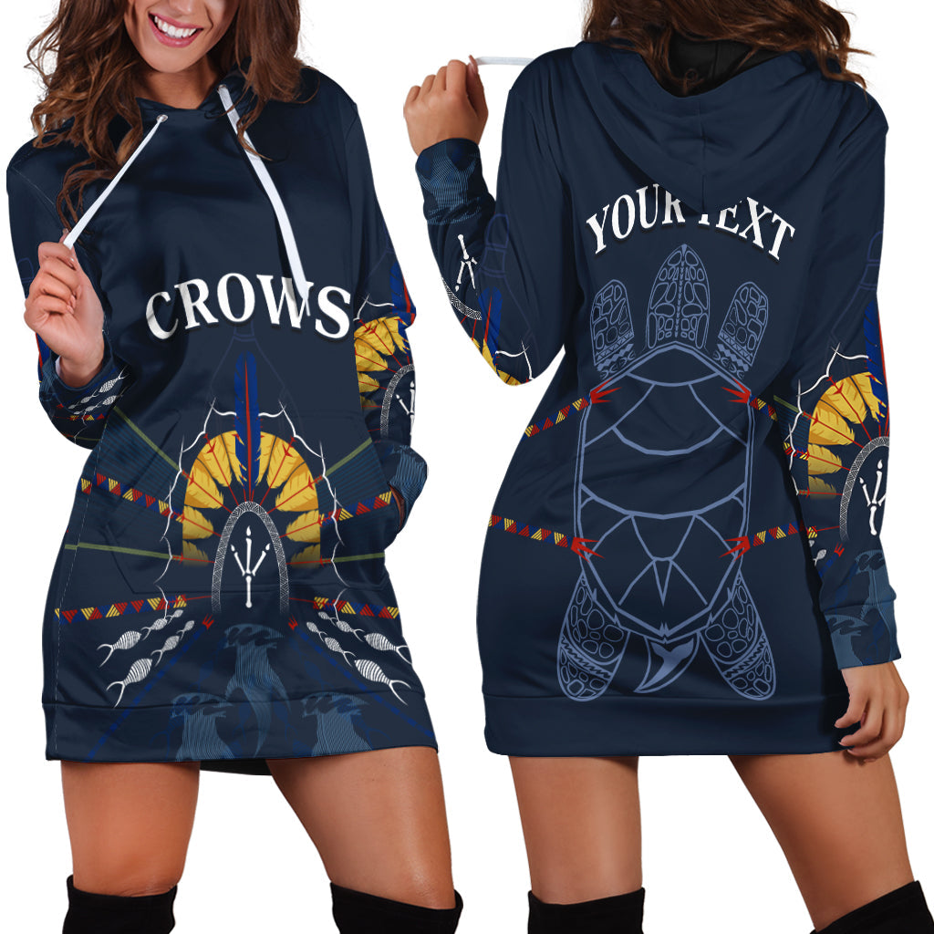 (Custom Personalised) The Crows Hoodie Dress Indigenous Adelaide Football - Vibe Hoodie Shop