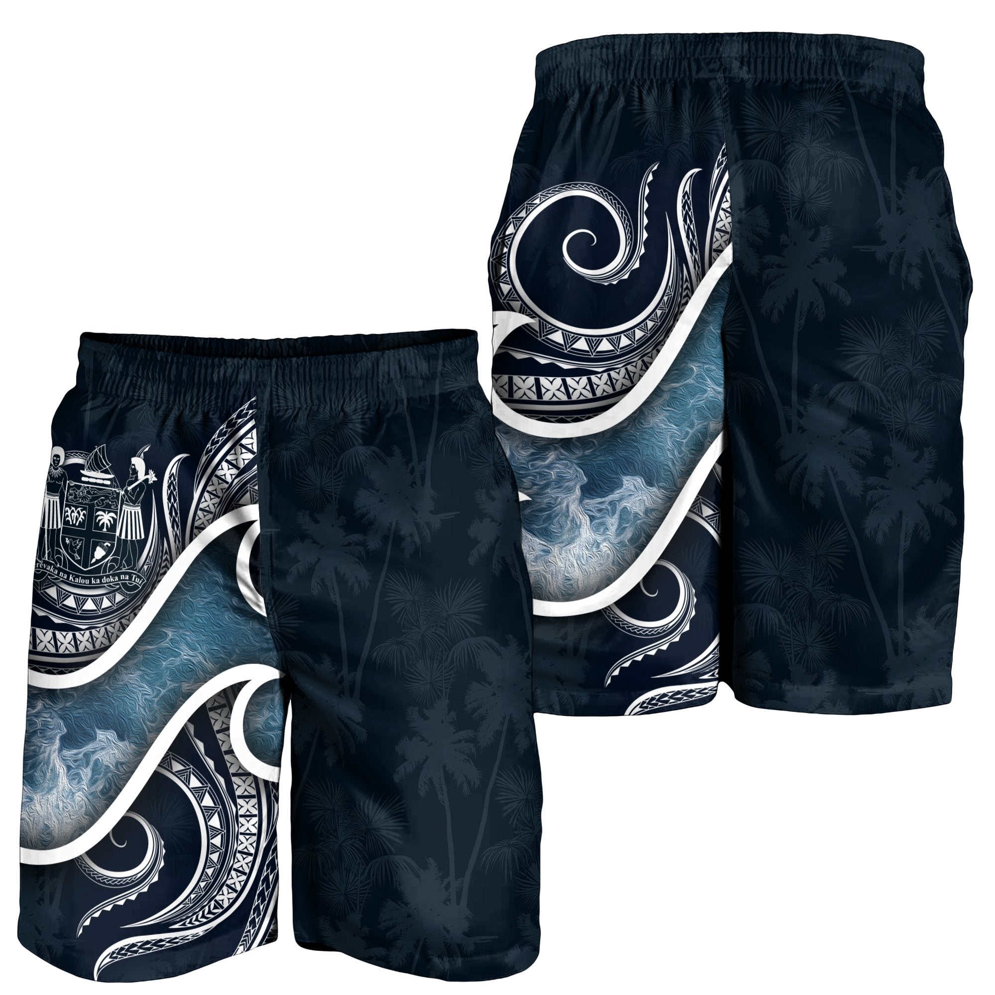 Fiji Polynesian Men's Shorts - Ocean Style - Vibe Hoodie Shop