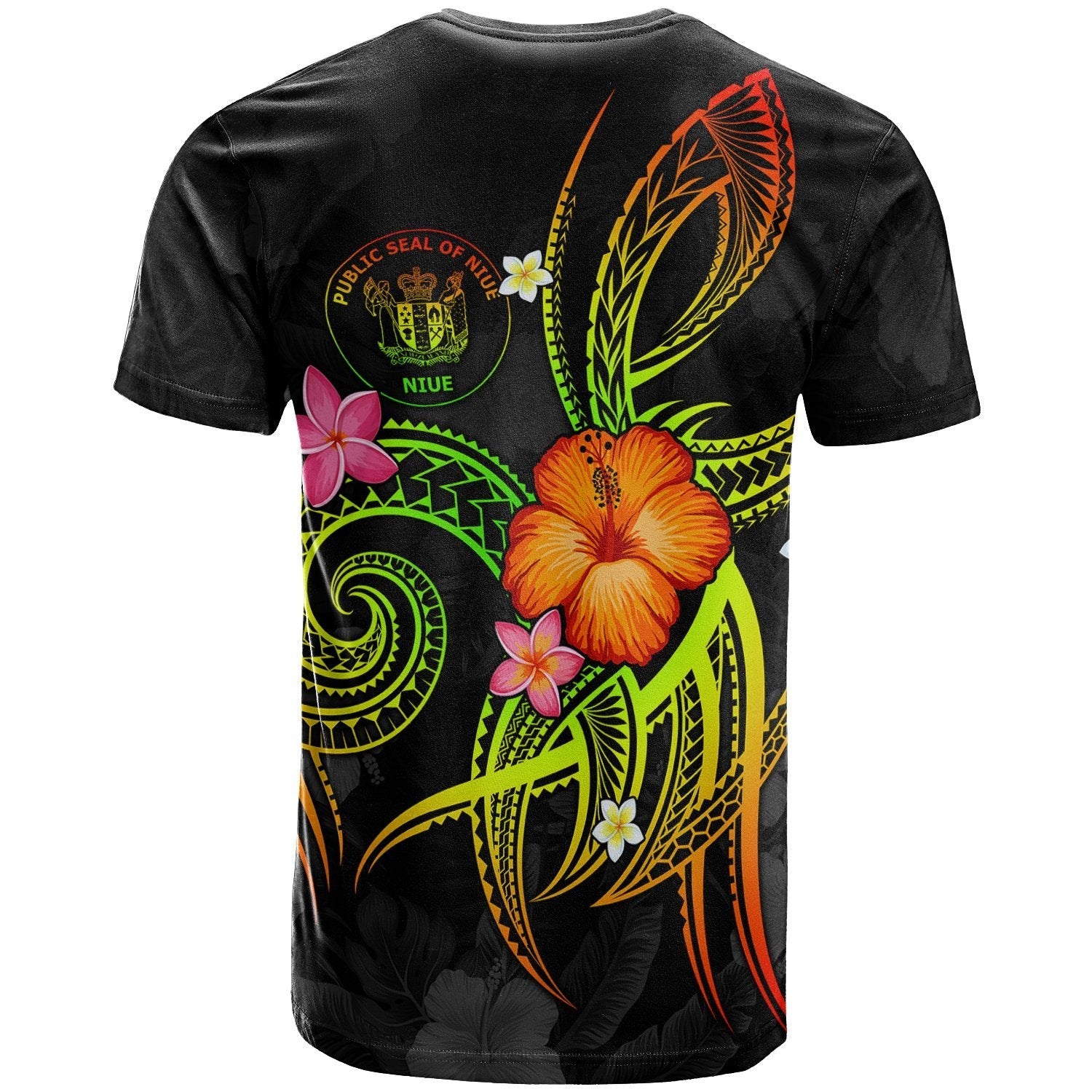 Niue Polynesian T shirt - Legend of Niue (Reggae) - Vibe Hoodie Shop