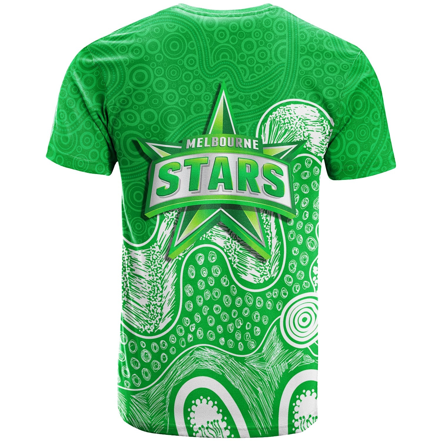 Melbourne Stars T shirt - Aboriginal Style Of Dot - - Vibe Hoodie Shop