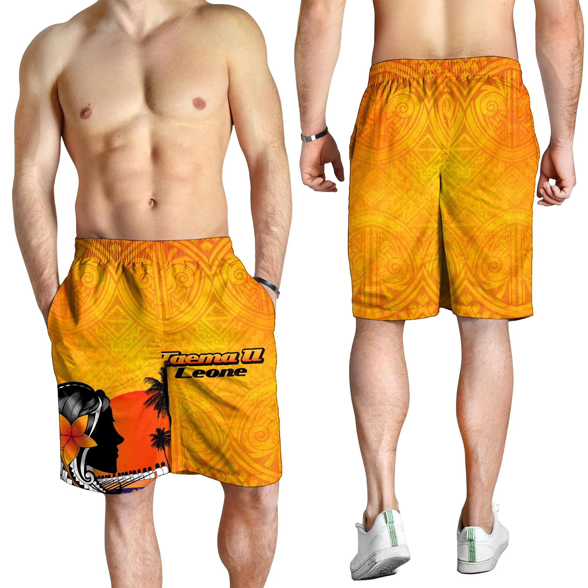 American Samoa Men's Shorts - Taema II Leone - Vibe Hoodie Shop