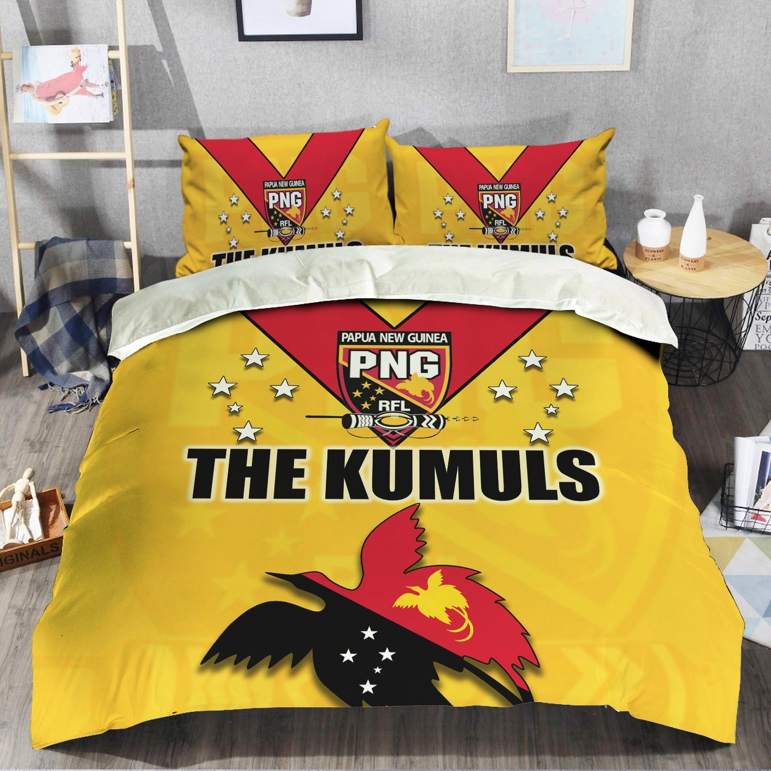 Papua New Guinea Rugby The Kumuls Bedding Sets - LT20 - Vibe Hoodie Shop