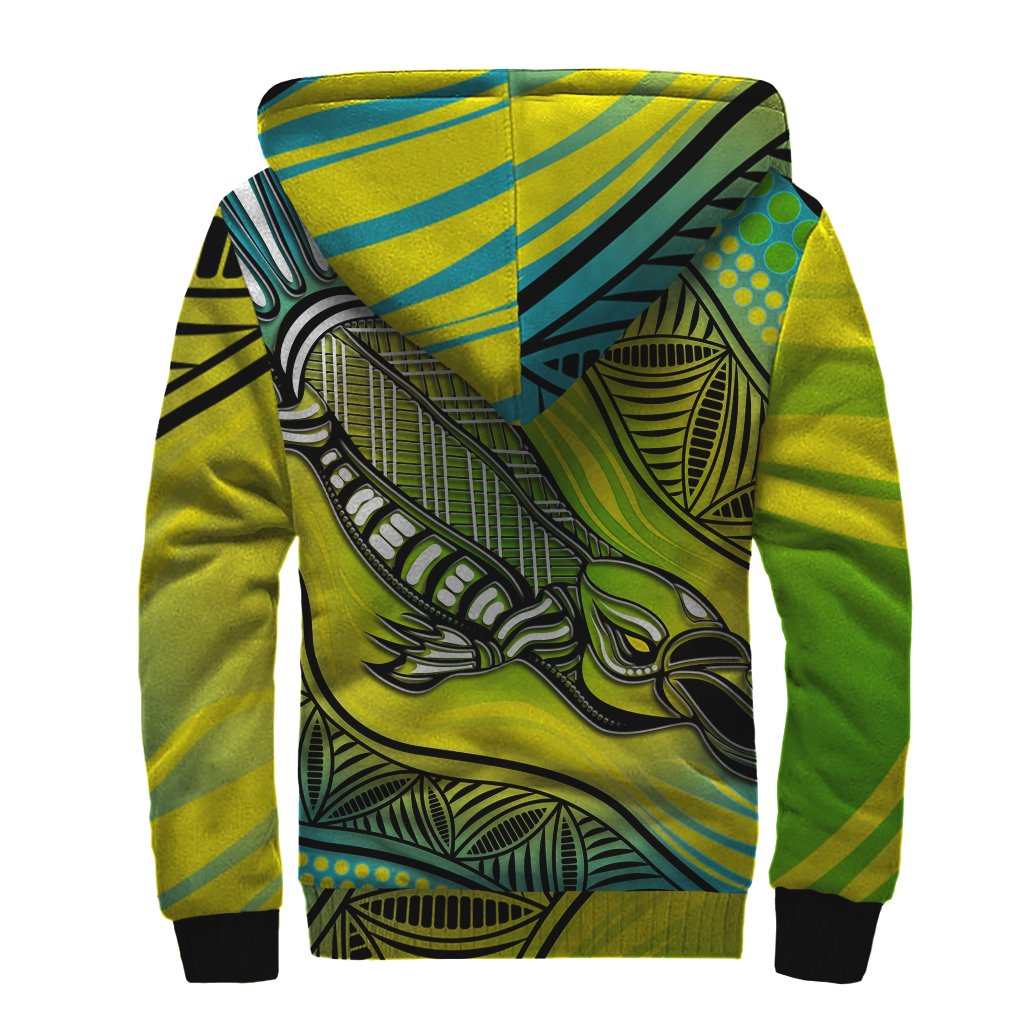 Sherpa Hoodie - Aboriginal Platypus - Vibe Hoodie Shop