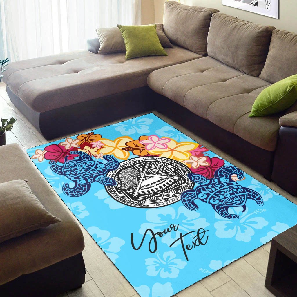 American Samoa Area Rug - Custom Personalised Tropical Style - Vibe Hoodie Shop