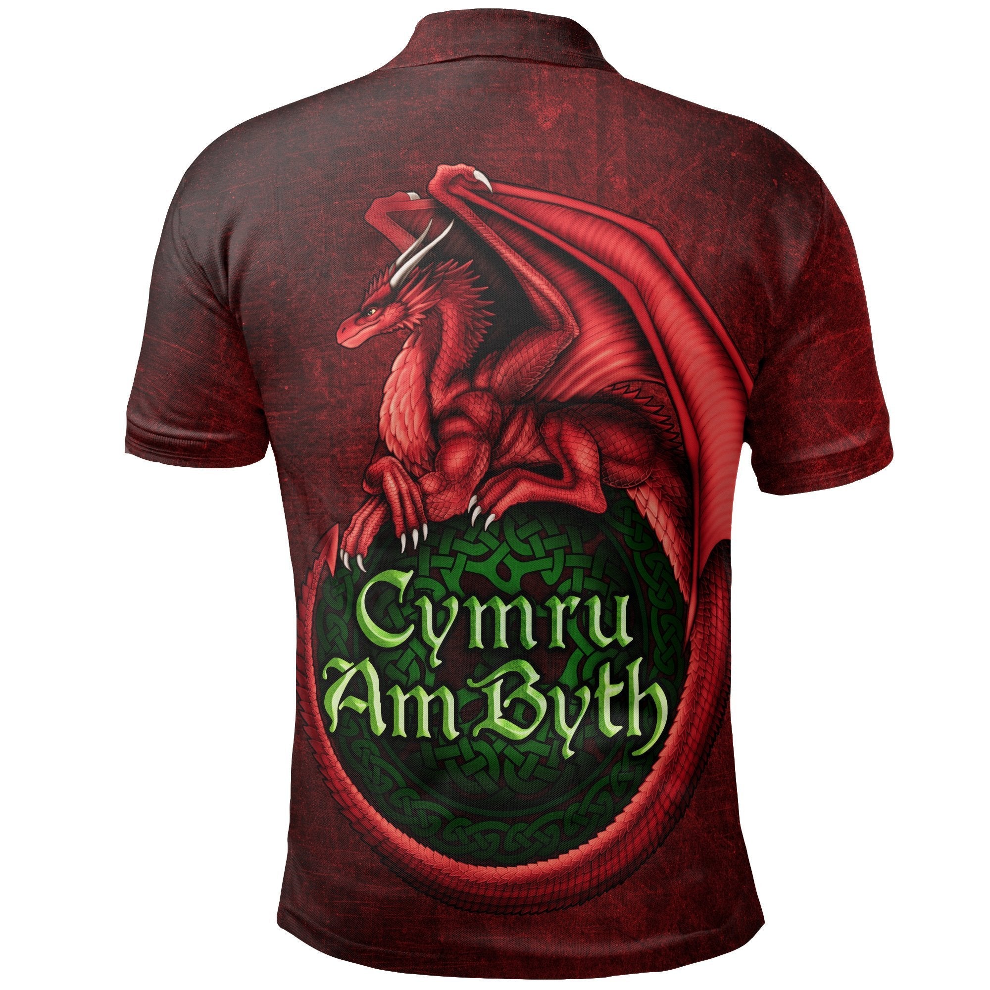 Wales Polo Shirt - Cymru Am Byth - Vibe Hoodie Shop