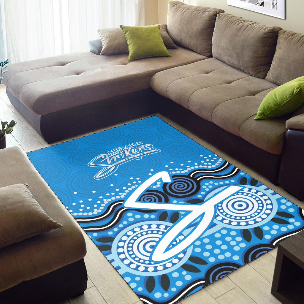 Adelaide Strikers Area Rug - Aboriginal Style Of Dot - - Vibe Hoodie Shop