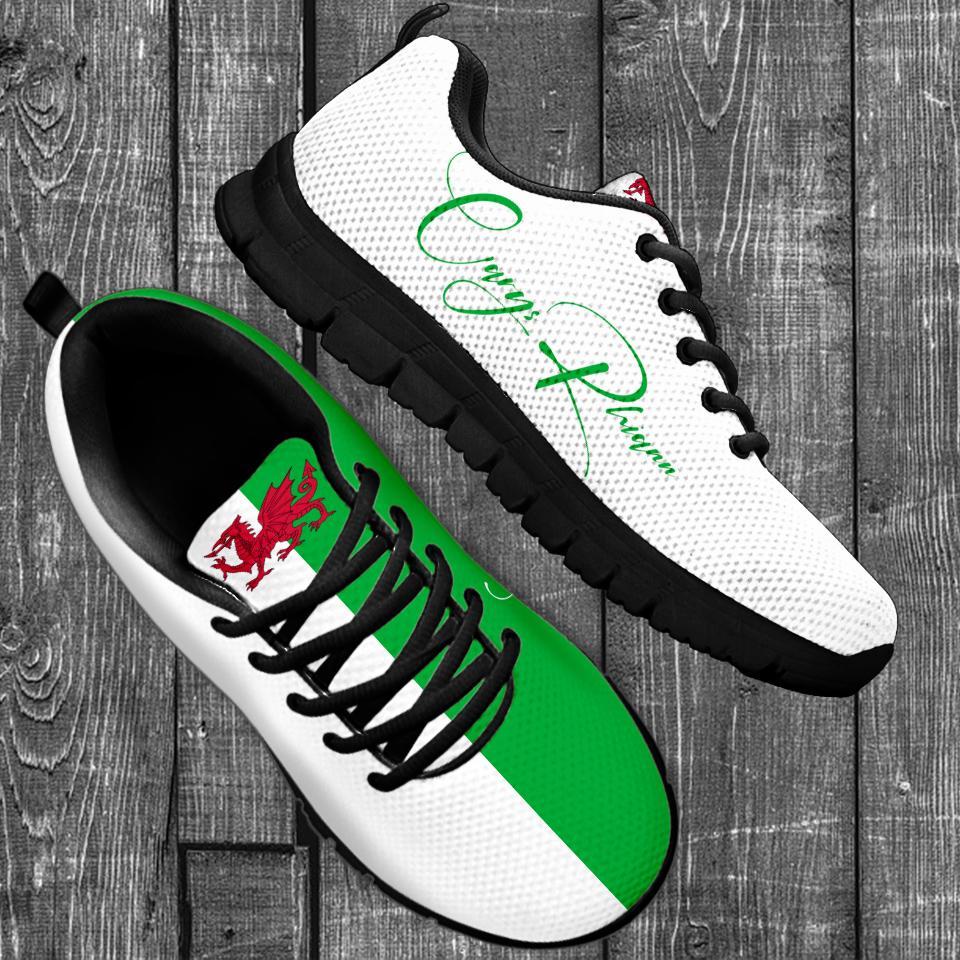 (Custom) Wales Sneakers Flag Personal Signature - Vibe Hoodie Shop