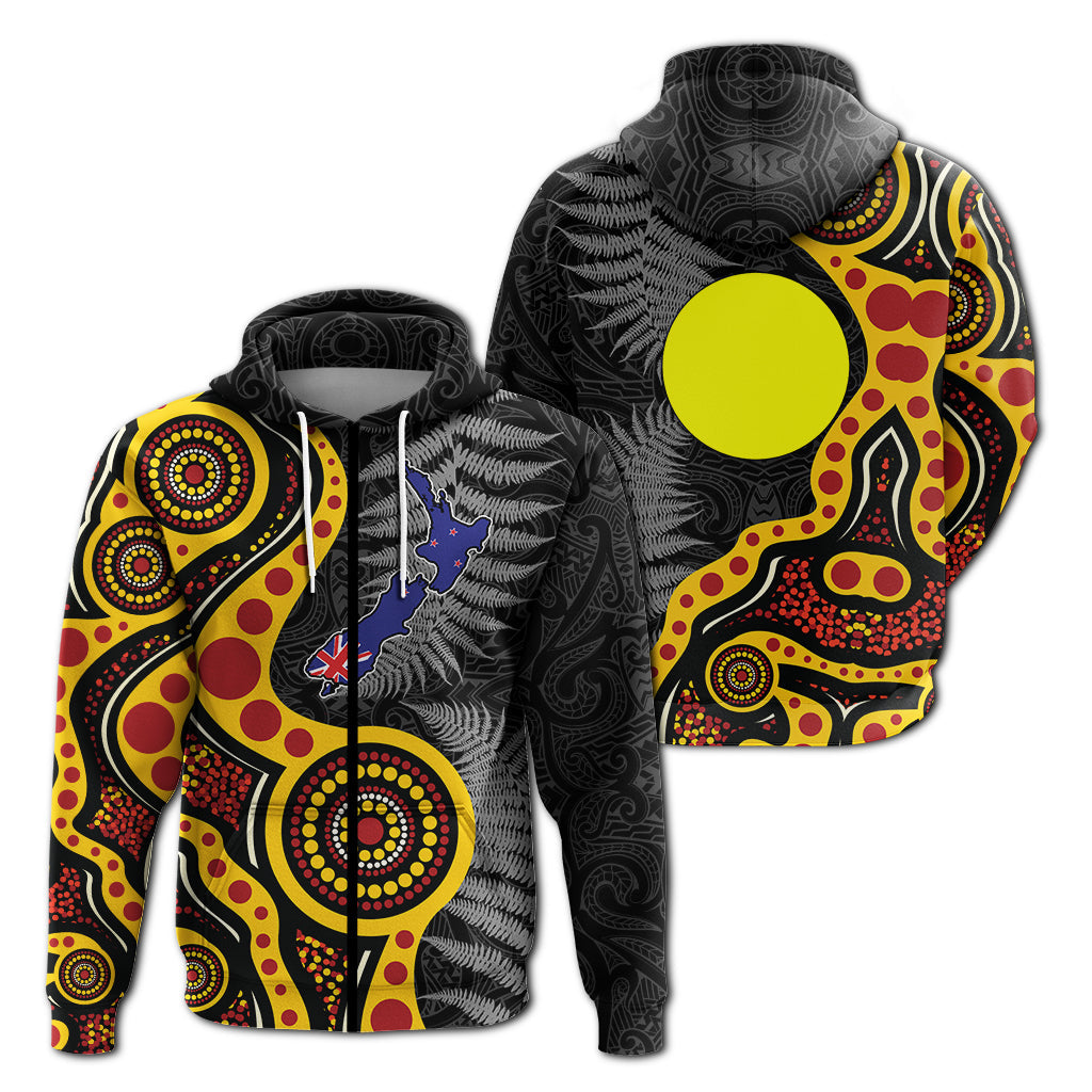 New Zealand Maori Combine Australia Aboriginal Hoodie - LT12 - Vibe Hoodie Shop