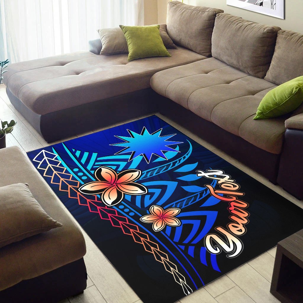 Nauru Custom Personalised Area Rug - Vintage Tribal Mountain - Vibe Hoodie Shop