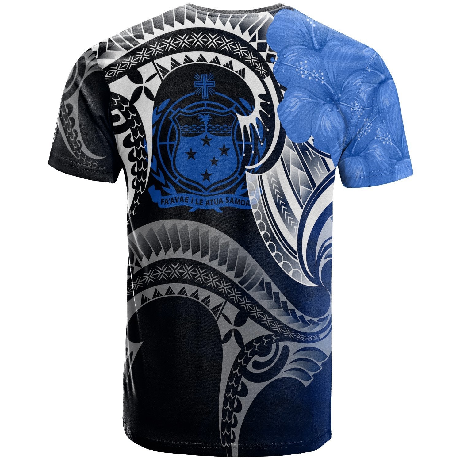 Samoa T shirts - Samoa Seal Wave Style (Blue) - Vibe Hoodie Shop