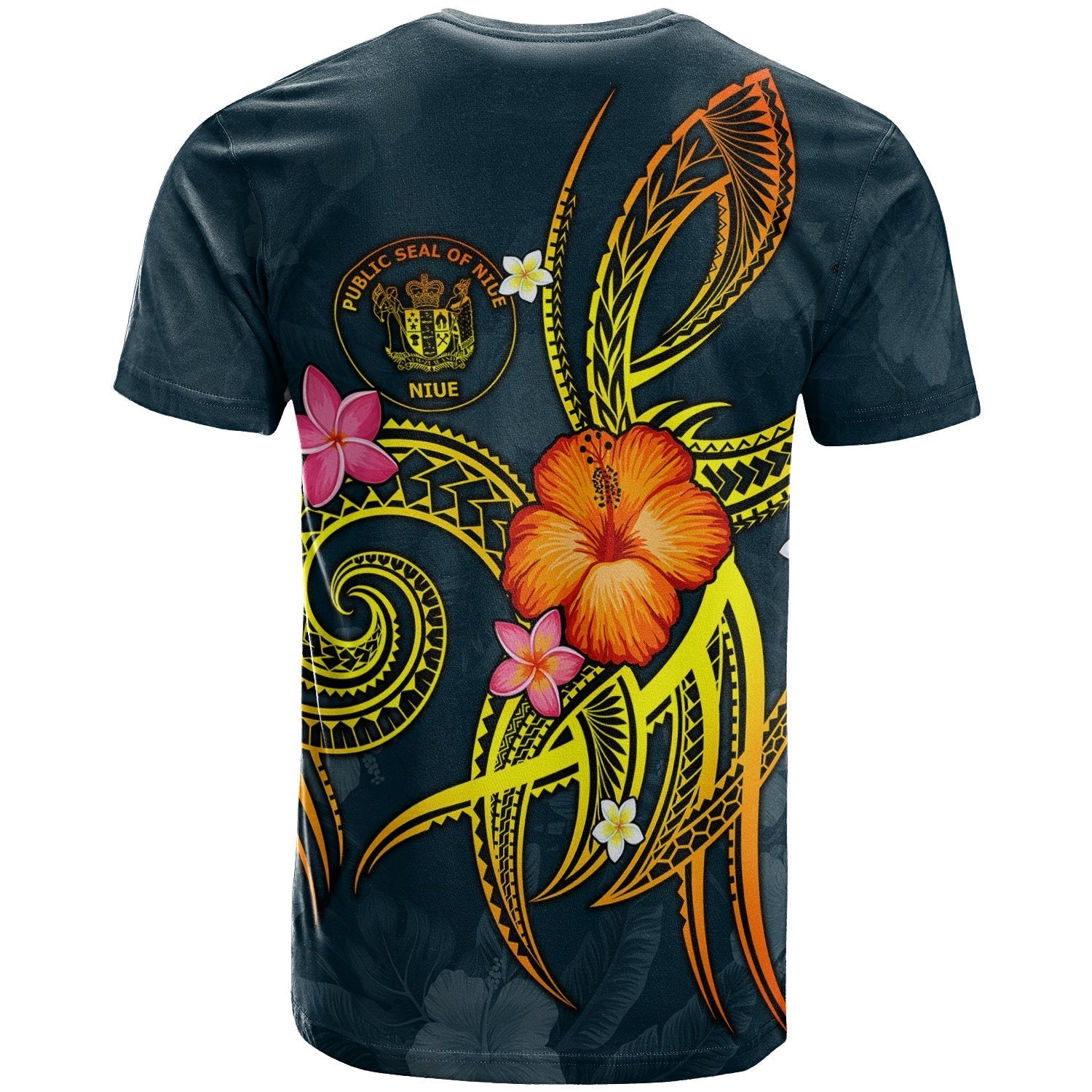 Niue Polynesian Personalised T shirt - Legend of Niue (Blue) - Vibe Hoodie Shop